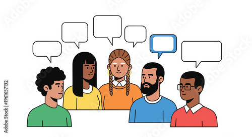 Diverse people in a lively discussion, sharing ideas and collaborating to spark creativity and innovation together