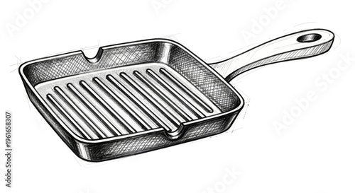 Grill Pan Illustration