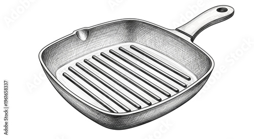 Grill Pan Illustration