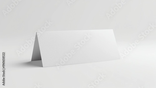 Stand Mock up Menu frame tent card blurred background design key visual layout