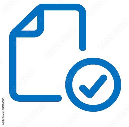 Document Icon Vector. Outline Document Sign. Isolated Contour Symbol Illustration
