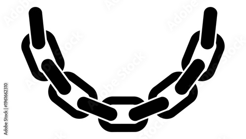 Necklace chain icon, a simple vector illustration of jewelry