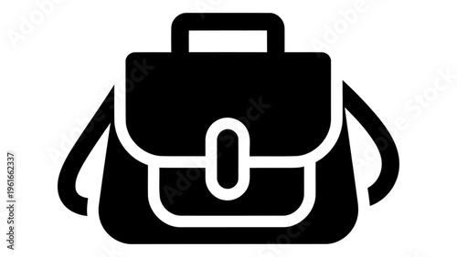 Satchel bag icon, a classic structured bag for daily carrying needs
