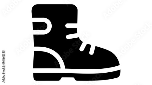 Snow boots icon isolated on white background
