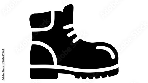 Work safety boots icon isolated on white background