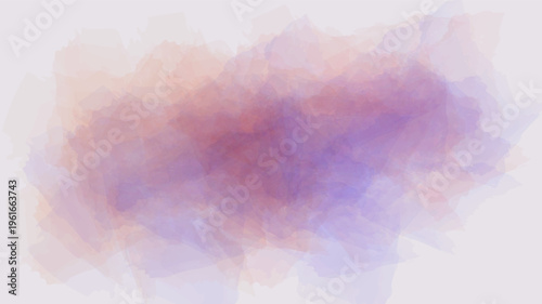 Abstract watercolor background with soft green peach atmospheric wash