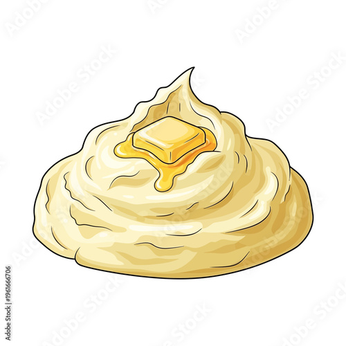 Creamy Mashed Potatoes with Melting Butter