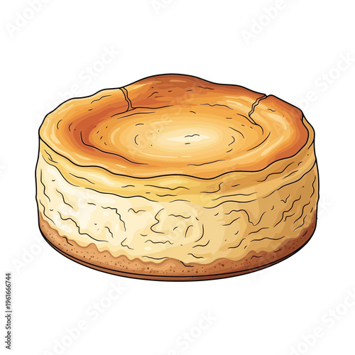 Delicious Cheesecake Illustration