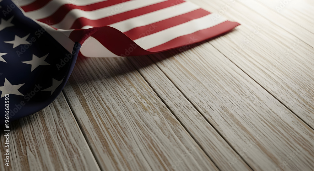Obraz premium Memorial day tribute honoring fallen heroes with american flag and patriotic spirit