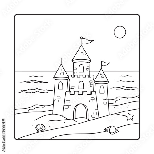 Beach  Ocean Scenes Coloring Book