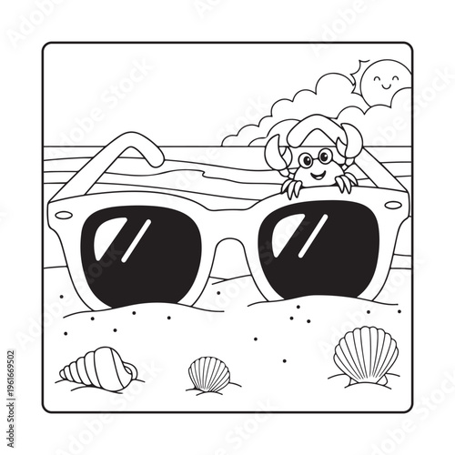 Beach  Ocean Scenes Coloring Book