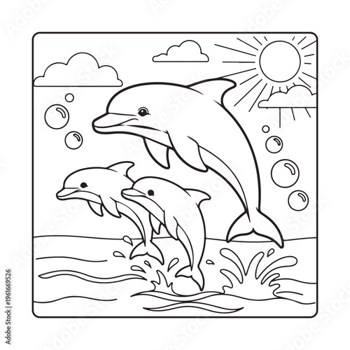 Beach  Ocean Scenes Coloring Book