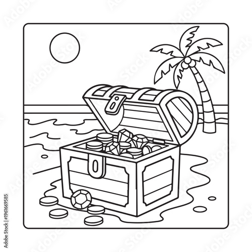 Beach  Ocean Scenes Coloring Book