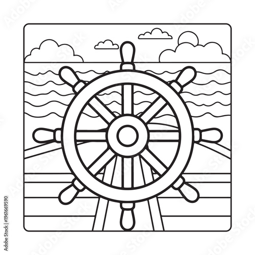 Beach  Ocean Scenes Coloring Book