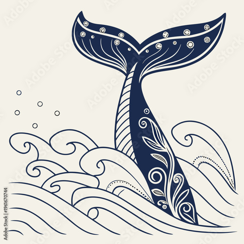 Ocean Decorative Tail Splash