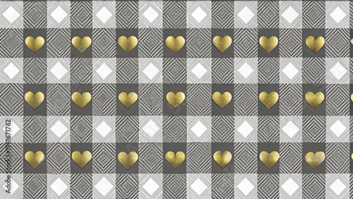 Seamless pattern buffalo plaid checkered design background 