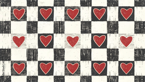 Seamless pattern buffalo plaid checkered design background 