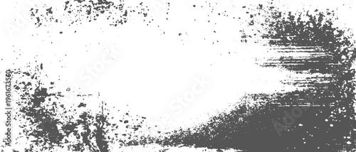 Grunge Vintage Frame Vector with Dirty Edge Texture. Distressed Border Design with Rough Surface, Scratches and Aged Worn Pattern Style.