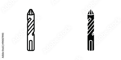 Comparison of two different types of drill bits designed for various drilling tasks