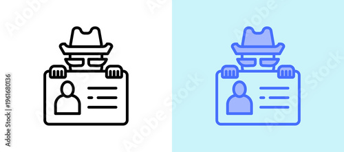 Identity Theft whitegreen icon