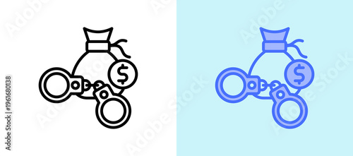 Financial Crime whitegreen icon