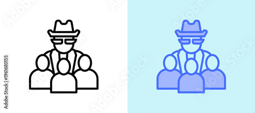 Organized Crime whitegreen icon