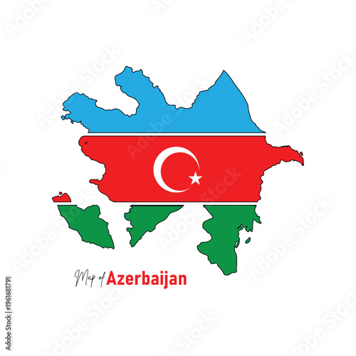 Azerbaijan country map