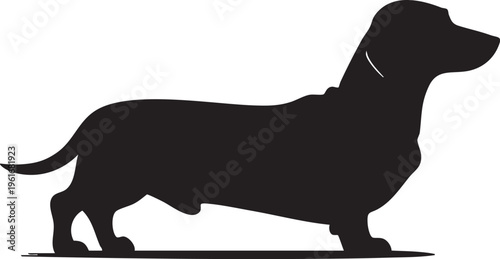 Dachshund silhouette vector: free download for crafts, stickers, and more eps