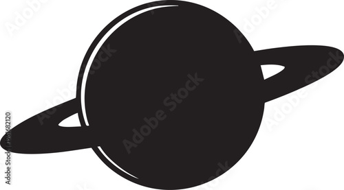 Saturn planet vector: free downloadable space icon eps silhouette