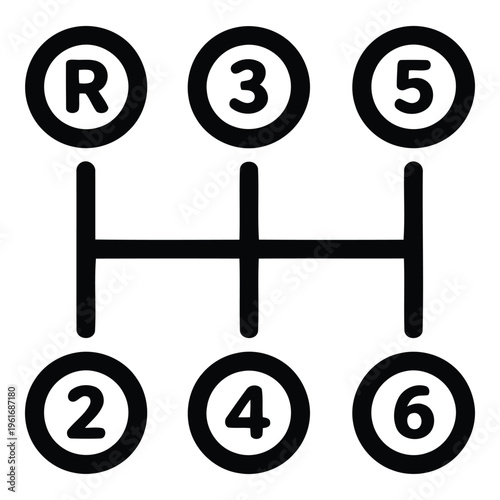 Manual Gearbox Shift Pattern Diagram.