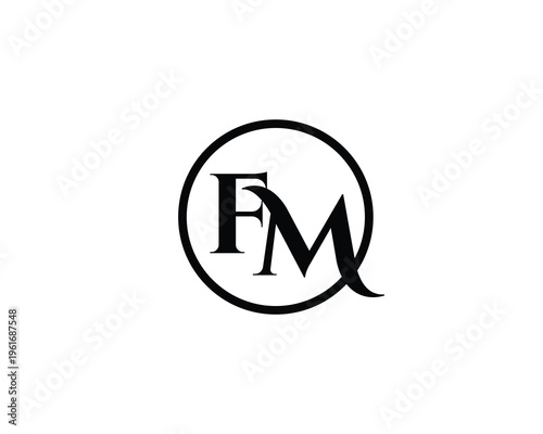 FM Logo Design. FM