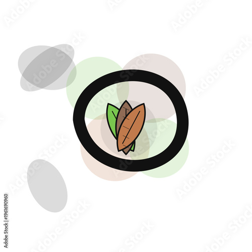 Nettle Leaf Stamp Motif for Food Packaging Modern SVG