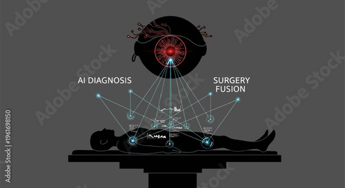 Medical imaging ai diagnosis and surgery fusion technology for healthcare