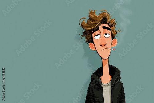 young man messy
