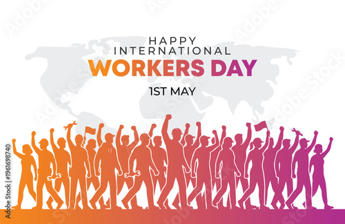 International Workers Day Celebration with Diverse Group of People