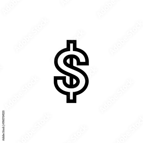 Bold Dollar Sign Icon