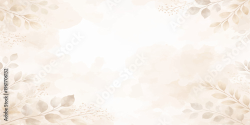 Delicate and sophisticated, this artful composition features elegant leaves in a soft, dreamy color palette.