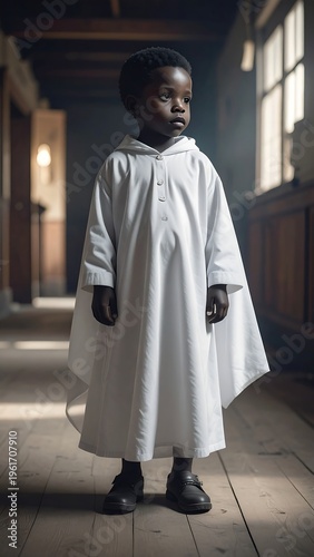 little child in traditional dress