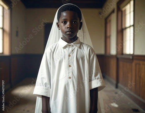 little child in traditional dress