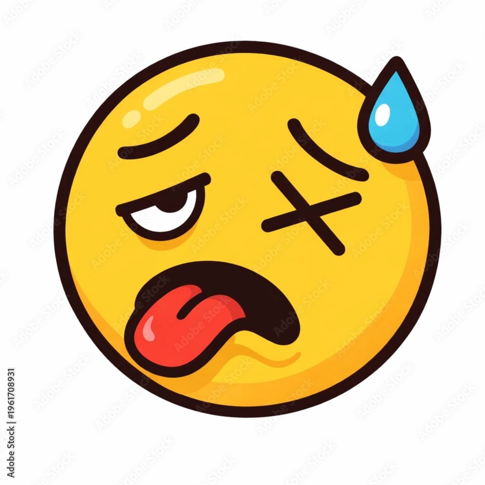 Obraz premium Funny imoji, single imoji, for your project funny content objects, imoji contact, 