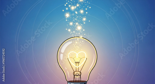 Illuminating Idea - A Light Bulb Moment of Inspiration and Innovation.