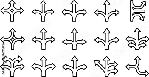 Stockline icon bundle diverse fleur de lis symbols for design needs