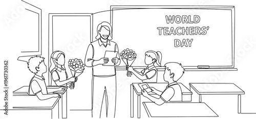 world teachers day, classroom scene