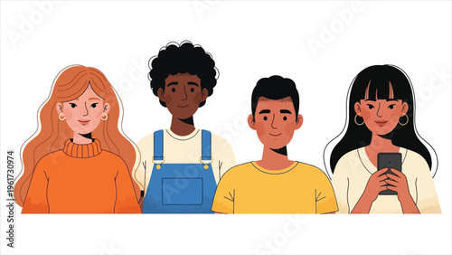 Minimalist KYC Process Vector Illustrations – Identity Verification Stages.