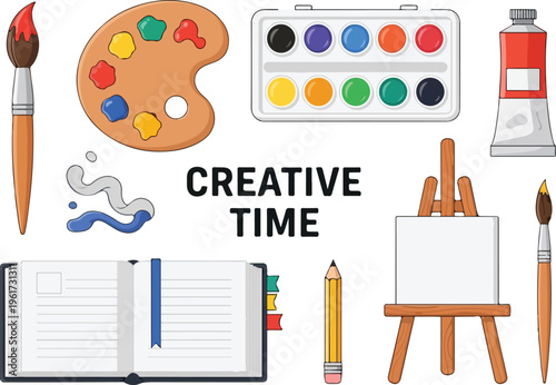 Creative Time Art Supplies and Tools for Artistic Expression and Imagination