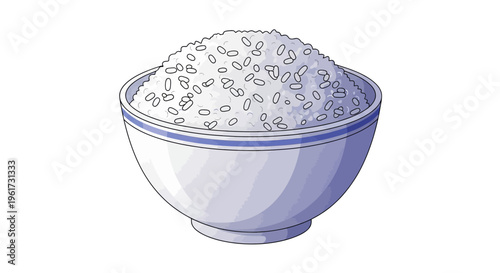 Bowl of white rice