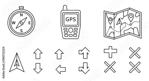 Navigation tools for travel and exploration.