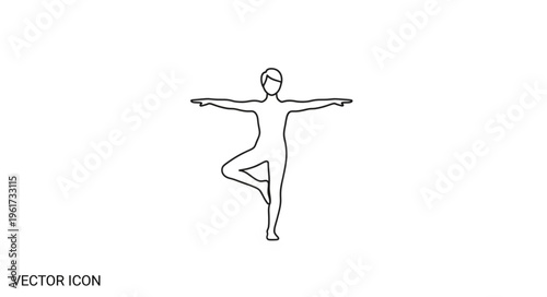 Woman in Tree Pose - A Symbol of Balance and Harmony.