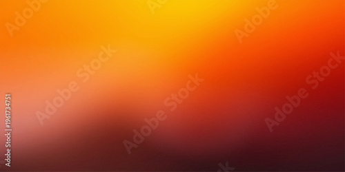 A vibrant gradient background blending warm orange, red, and subtle brown hues.