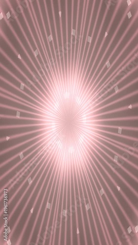 Radiant Light Pattern Expanding with Concentric Circles in Soft Cream Tones